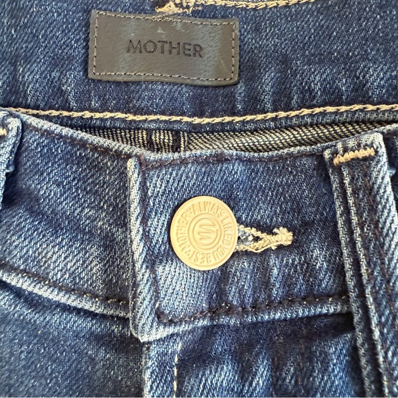MOTHER The Rambler Zip Ankle Straight Leg Jean in High Tide size 24 - Picture 6 of 10